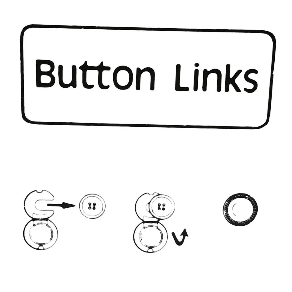 Button Links Men’s Gold Tone Button Covers (Cufflink Style) - NWOT